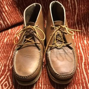 HANDMADE Coombs Mocs thick leather RARE
